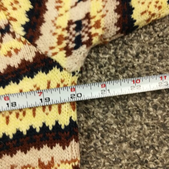 Vintage Lord Jeff Sweater Fair Isle Acrylic Crewneck Pullover Mens Medium - Picture 5 of 8